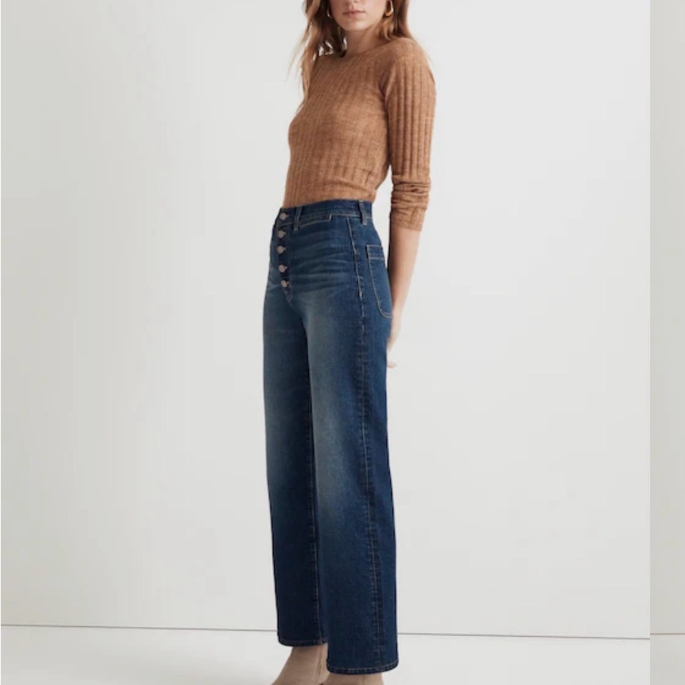 Madewell the perfect vintage wide leg jean in clemens wash | Size 24P